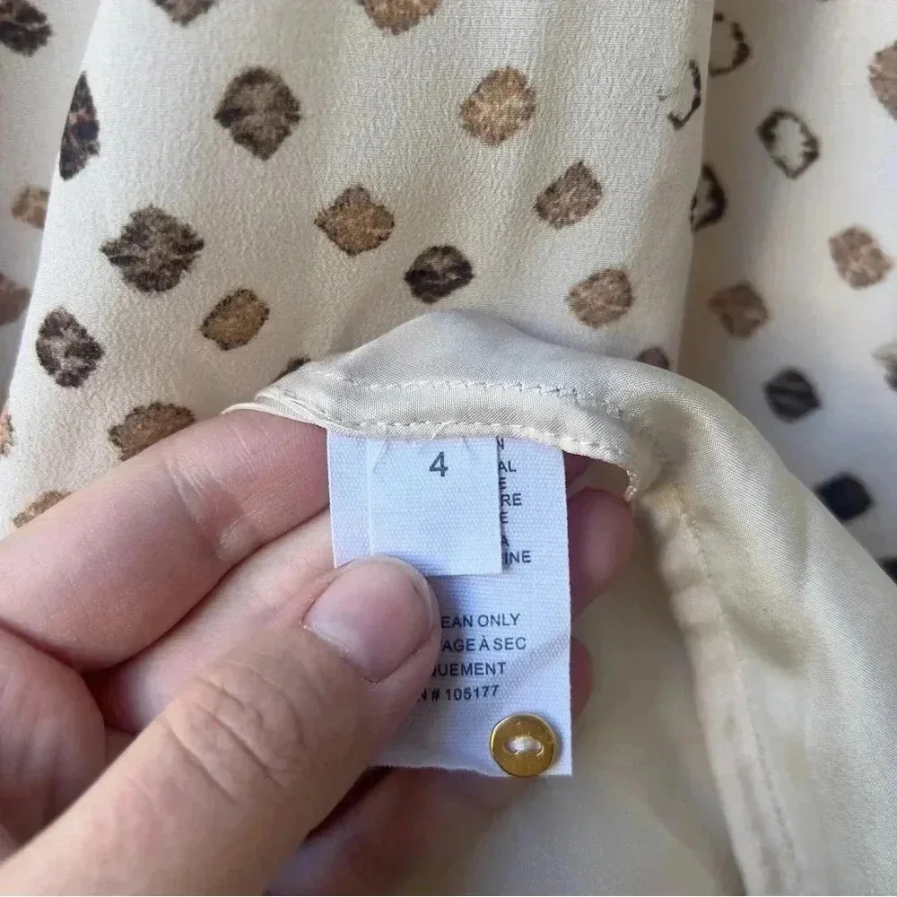 Ulla Johnson 100% Silk Dorothea Midi Dress - Safari Shibori Print - Size 4 - Picture 10 of 16